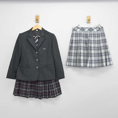 【中古】千葉県 東京学館浦安高等学校 女子制服 4点 (ブレザー・スカート・スカート) sf054432