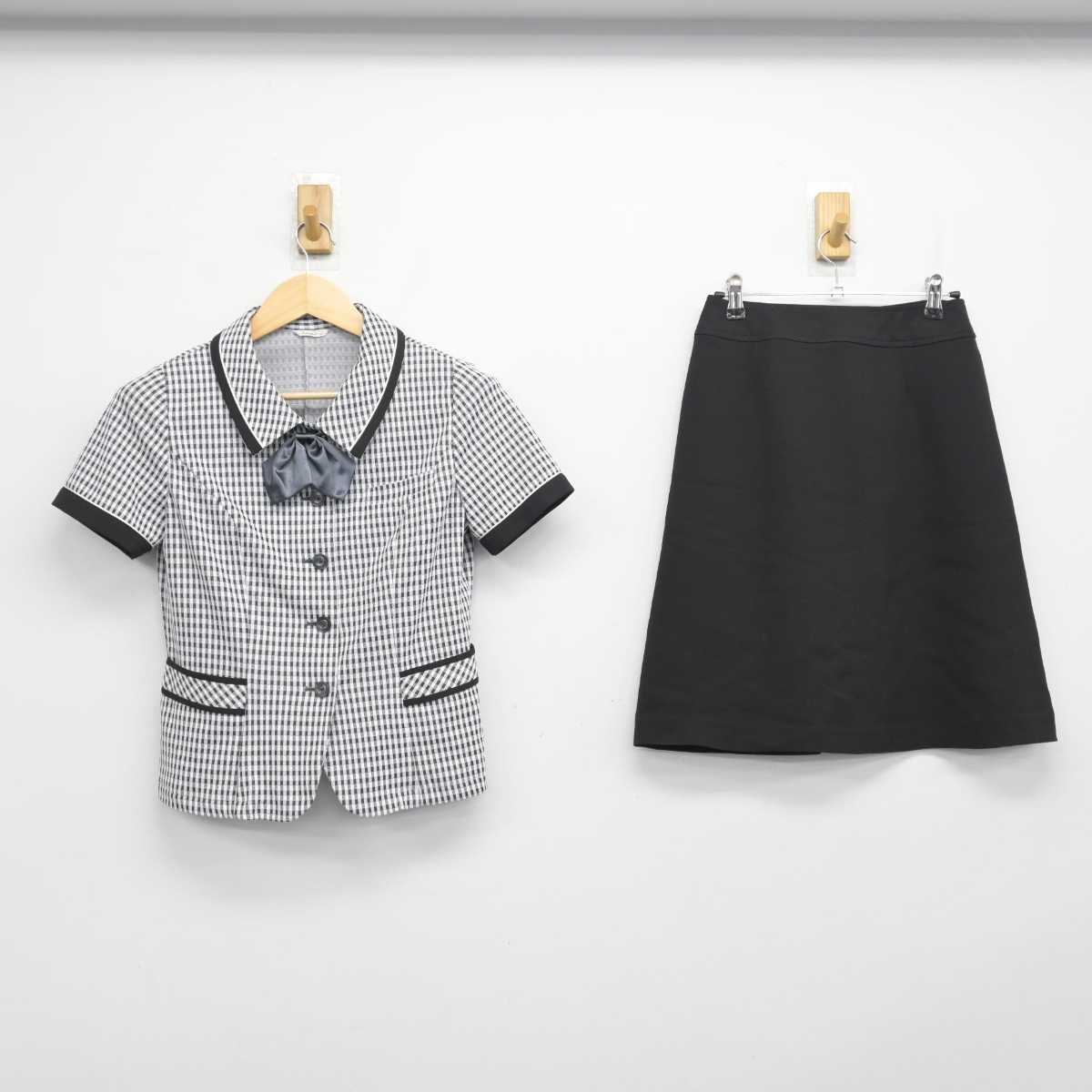 【中古】 事務服 女子制服 3点 (シャツ・スカート) sf054441