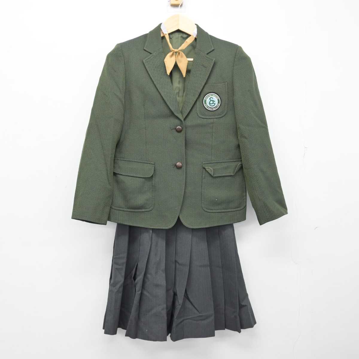 【中古】神奈川県 洗足学園中学高等学校 女子制服 3点 (ブレザー・スカート) sf054446