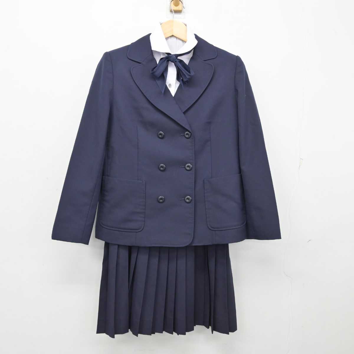 【中古】愛知県 椙山女学園高等学校 女子制服 4点 (ブレザー・シャツ・ジャンパースカート) sf054450