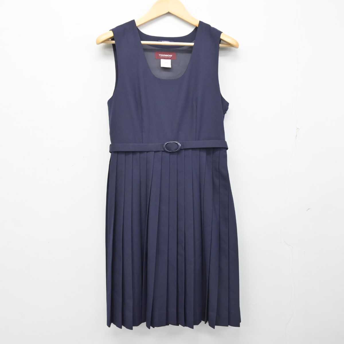 【中古】愛知県 椙山女学園高等学校 女子制服 2点 (シャツ・ジャンパースカート) sf054451