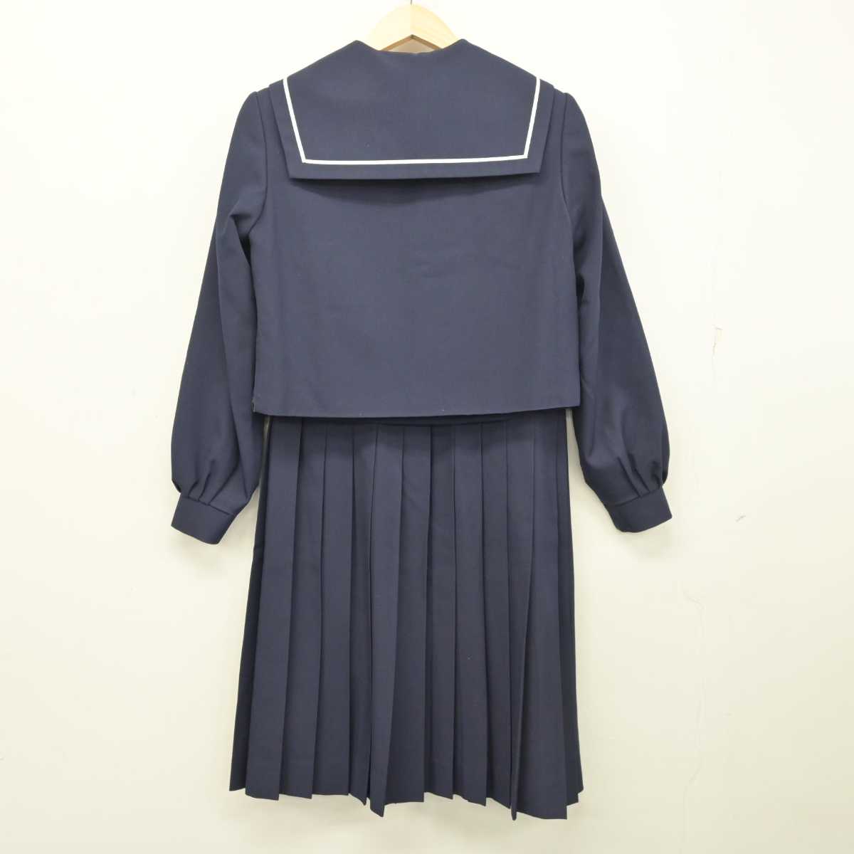 【中古】鳥取県 倉吉市立東中学校 女子制服 4点 (セーラー服・スカート・スカート) sf054456