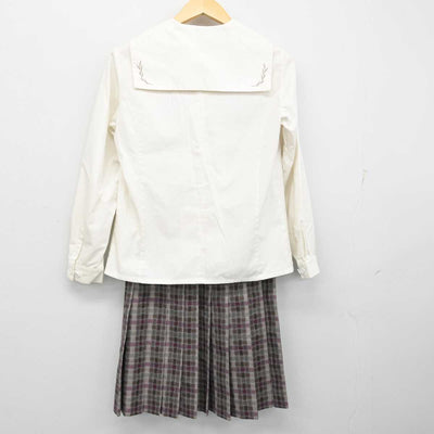 【中古】愛知県 名城大学附属高等学校 女子制服 2点 (シャツ・スカート) sf054459