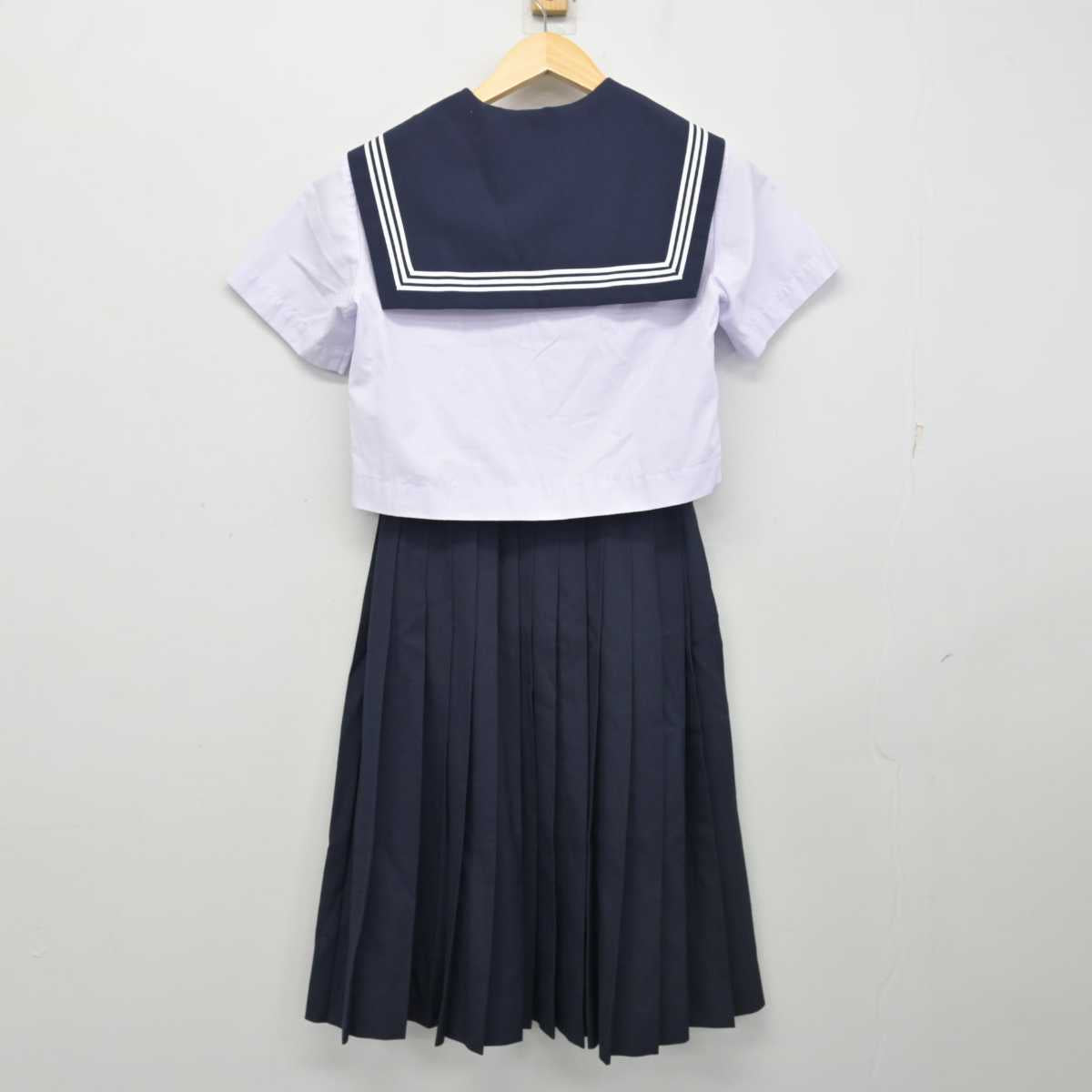 【中古】愛知県 あま市立美和中学校 女子制服 2点 (セーラー服・スカート) sf054466