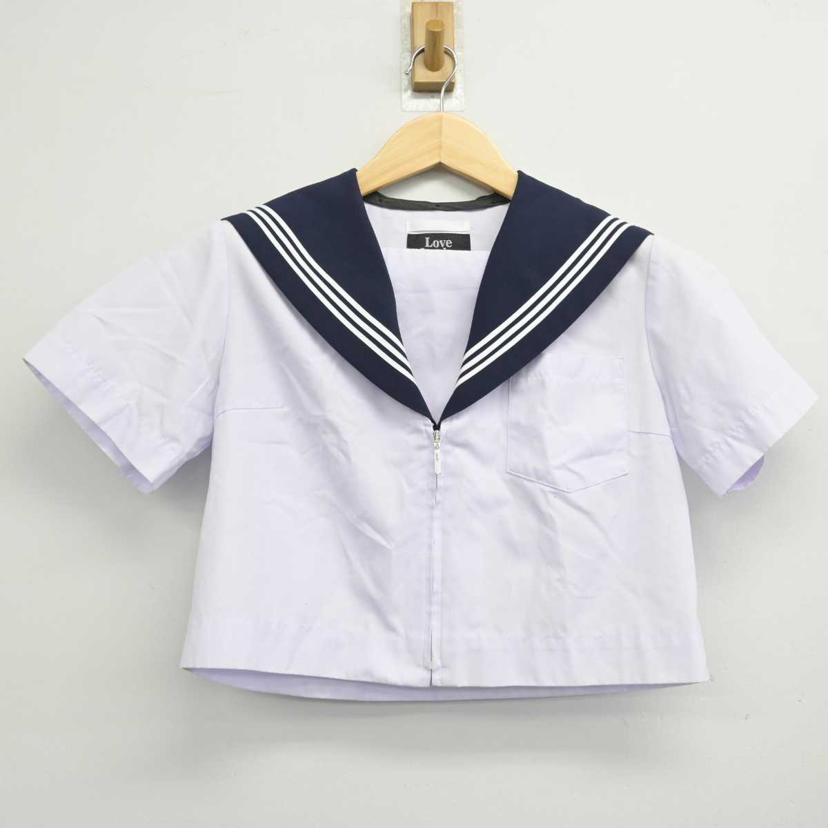 【中古】愛知県 あま市立美和中学校 女子制服 2点 (セーラー服・スカート) sf054466