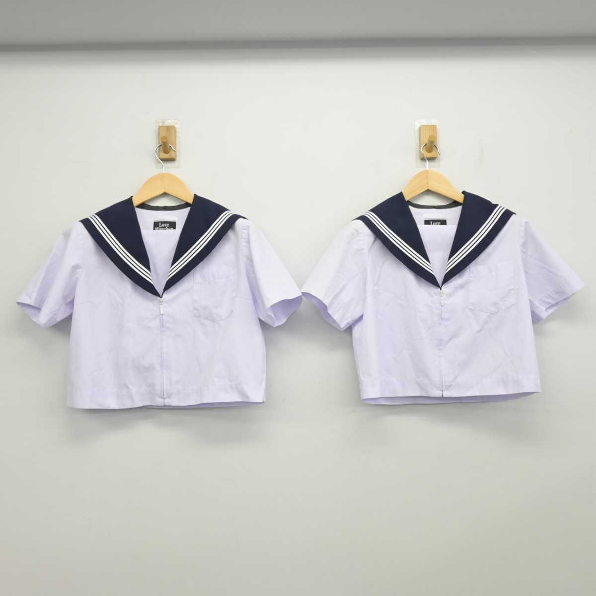 【中古】愛知県 あま市立美和中学校 女子制服 2点 (セーラー服) sf054467