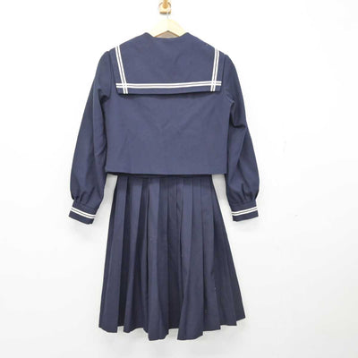 【中古】広島県 栗原中学校 女子制服 3点 (セーラー服・スカート) sf054477