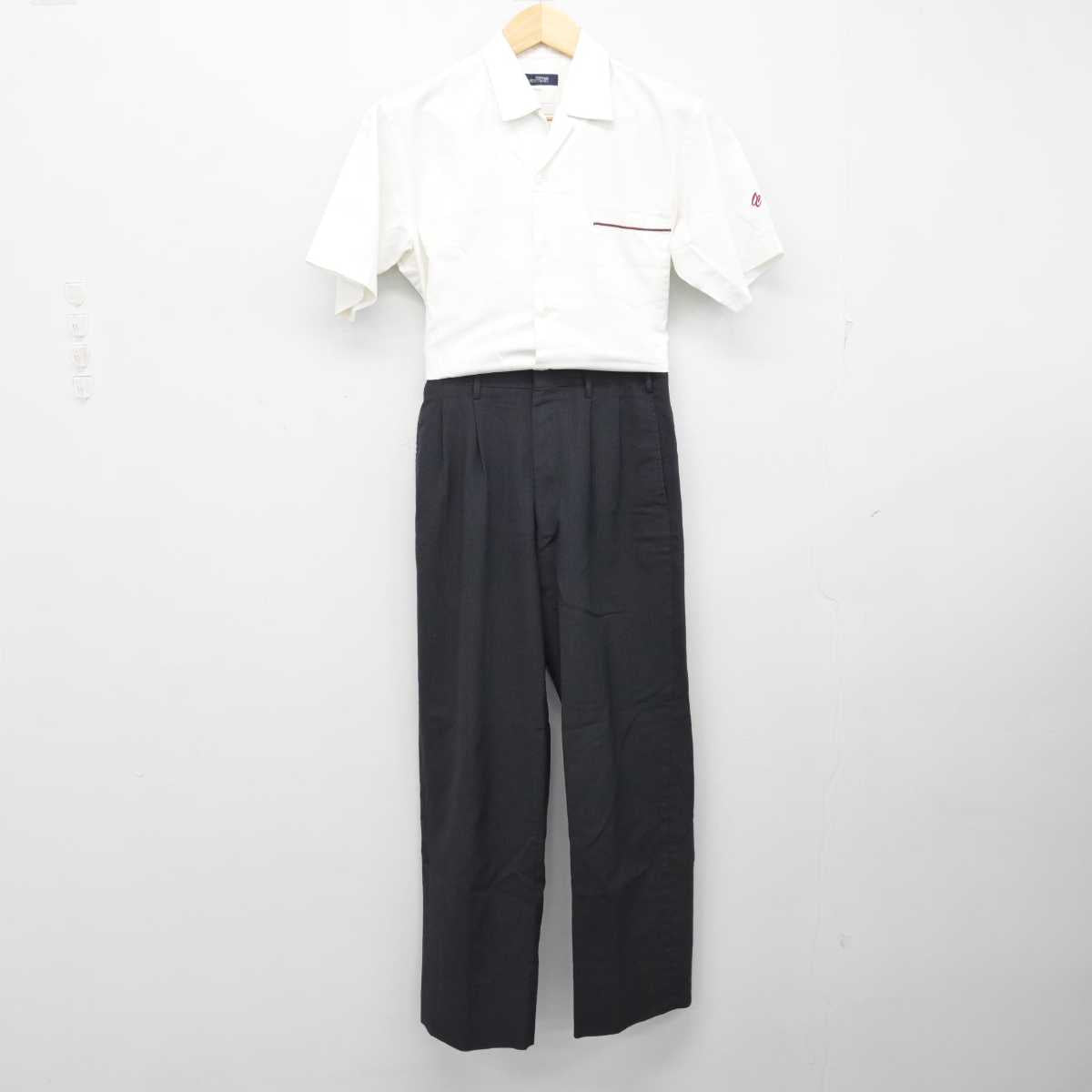 【中古】広島県 尾道商業高等学校 男子制服 2点 (シャツ・ズボン) sf054482