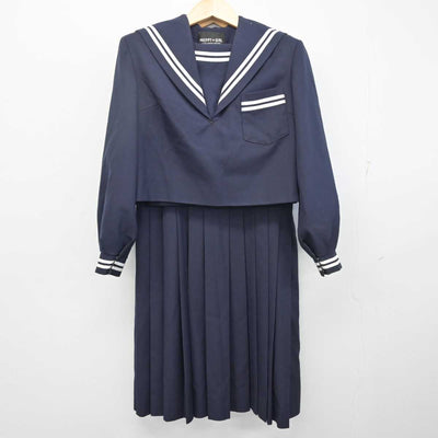 【中古】熊本県 出水中学校 女子制服 2点 (セーラー服・ジャンパースカート) sf054486