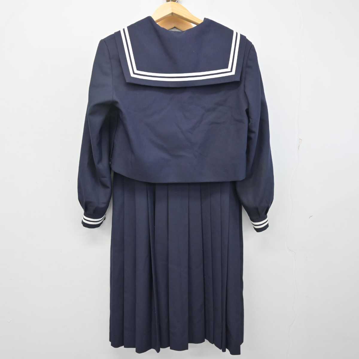 【中古】熊本県 出水中学校 女子制服 2点 (セーラー服・ジャンパースカート) sf054486