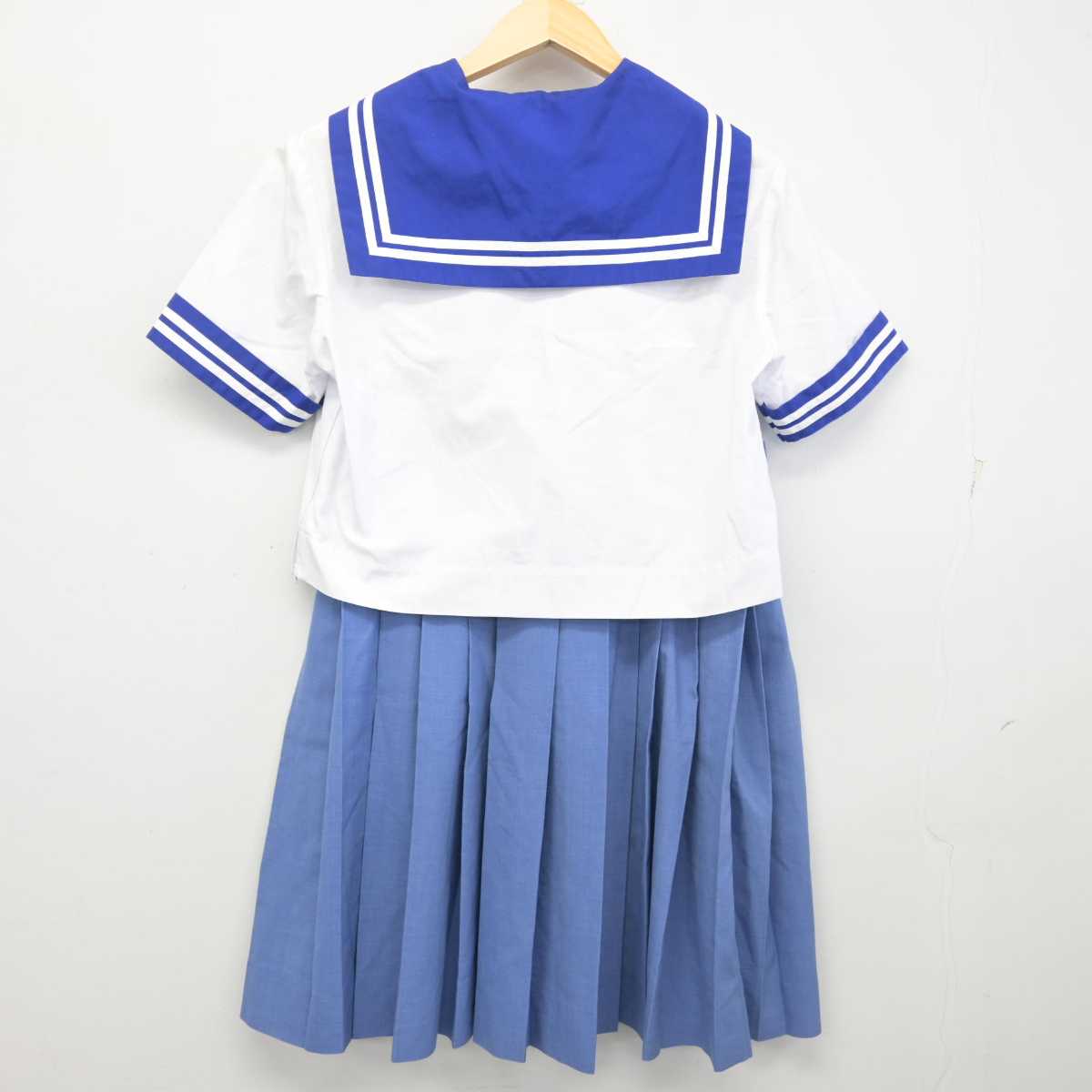 【中古】熊本県 出水中学校 女子制服 4点 (セーラー服・スカート) sf054487