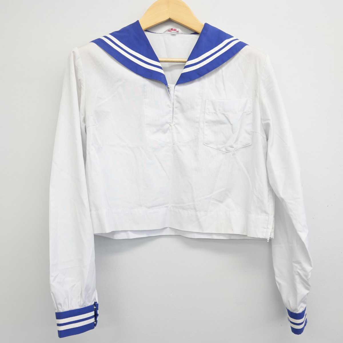 【中古】熊本県 出水中学校 女子制服 4点 (セーラー服・スカート) sf054487