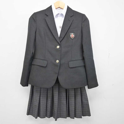 【中古】大阪府 平田中学校 女子制服 3点 (ブレザー・スカート・シャツ) sf054493