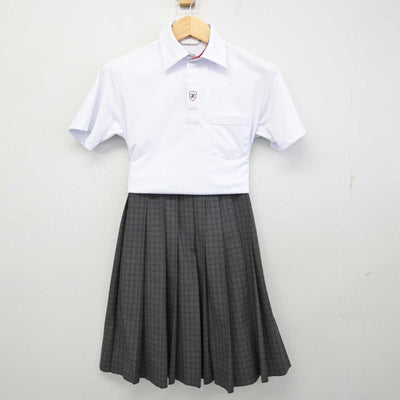 【中古】大阪府 平田中学校 女子制服 2点 (シャツ・スカート) sf054494