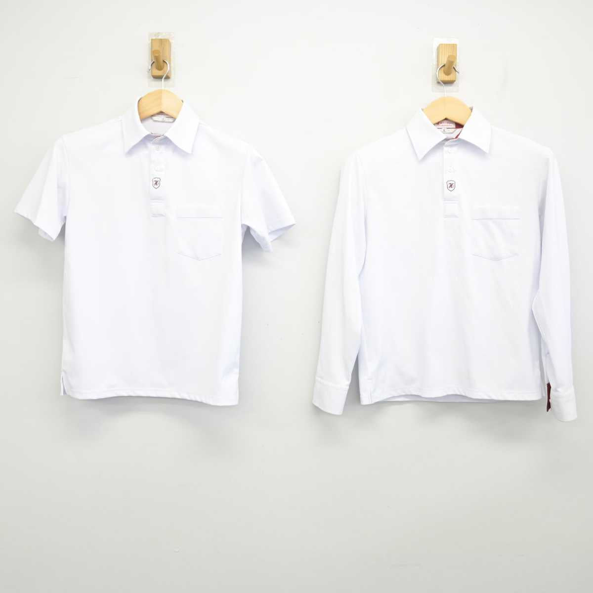 【中古】大阪府 平田中学校 女子制服 2点 (シャツ) sf054495