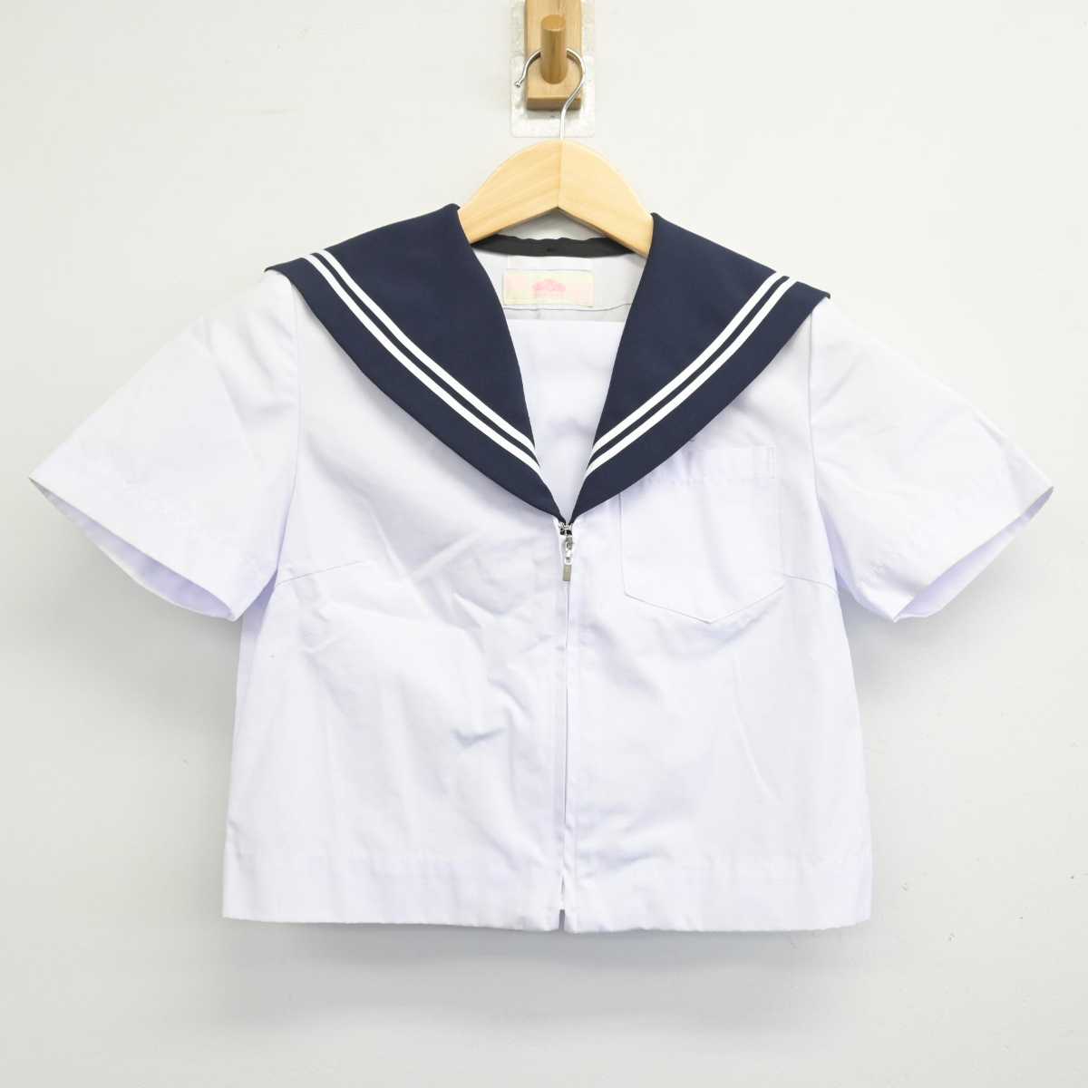 【中古】愛知県 佐屋中学校 女子制服 2点 (セーラー服・スカート) sf054497