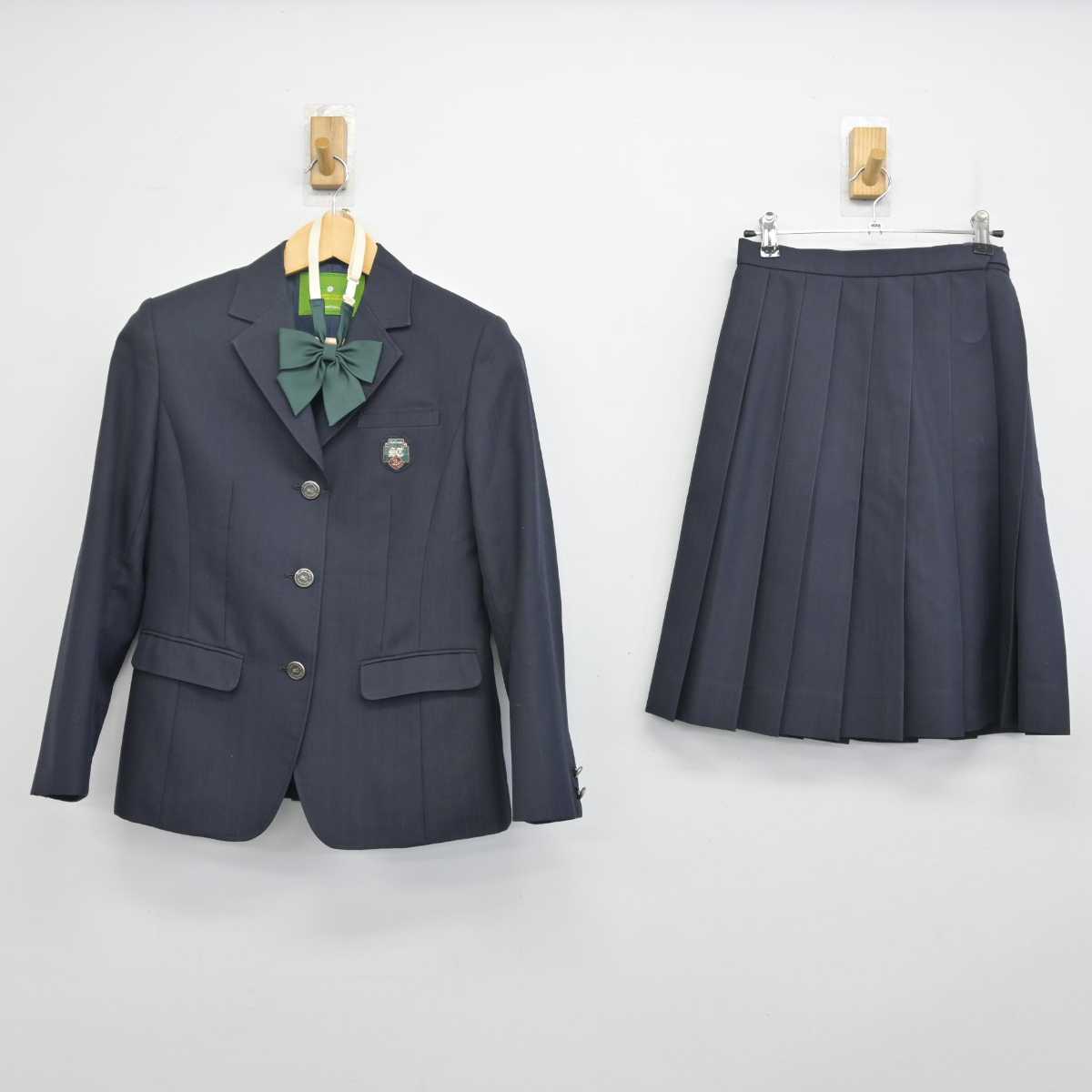 【中古】北海道 北海道札幌月寒高等学校 女子制服 3点 (ブレザー・スカート) sf054501