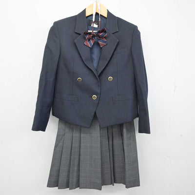 【中古】神奈川県 谷本中学校 女子制服 4点 (ブレザー・スカート) sf054506