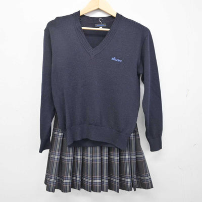 【中古】東京都 サレジオ工業高等専門学校 女子制服 4点 (ブレザー・ニット・スカート) sf054507