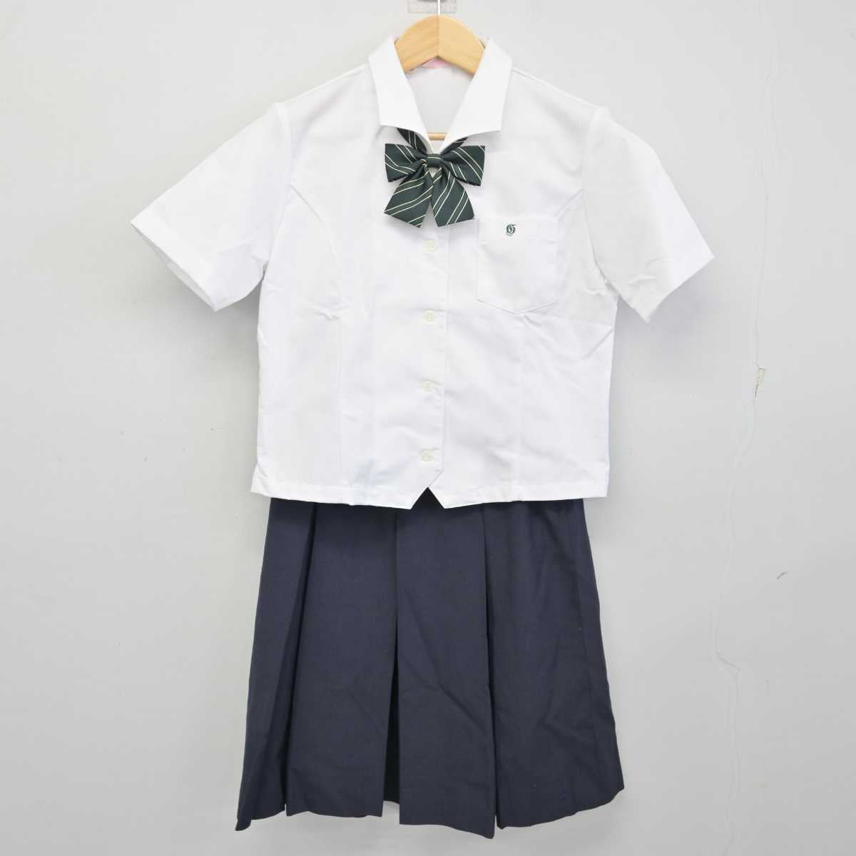 【中古】愛知県 五条高等学校 女子制服 3点 (シャツ・スカート) sf054510