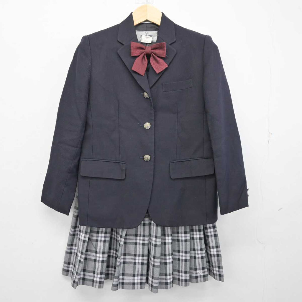 【中古】愛知県 同朋高等学校 女子制服 3点 (ブレザー・スカート 