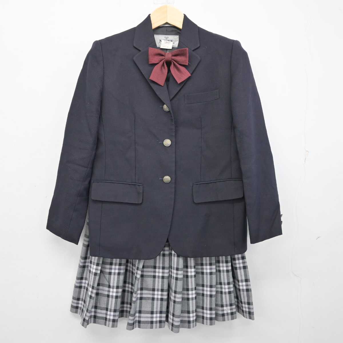 【中古】愛知県 同朋高等学校 女子制服 3点 (ブレザー・スカート) sf054511