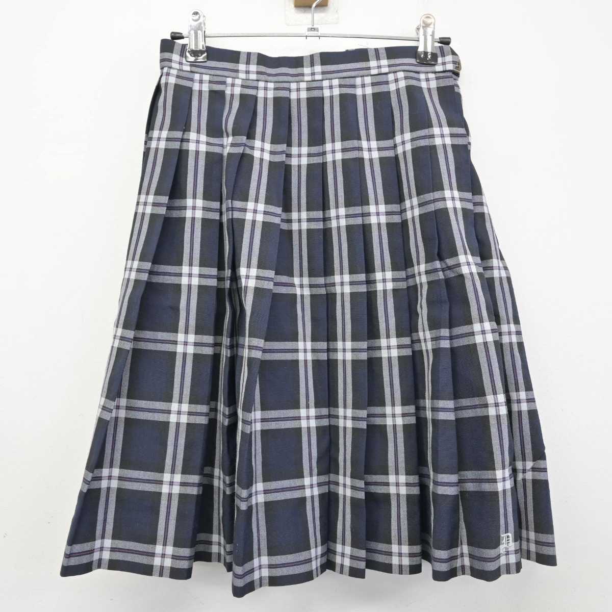 【中古】愛知県 同朋高等学校 女子制服 3点 (ニット・スカート・スカート) sf054512