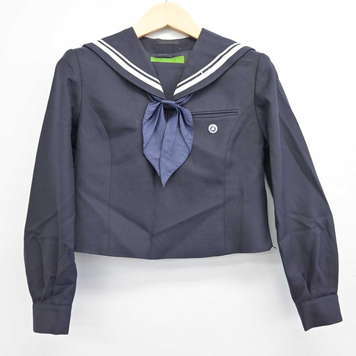 【中古】北海道 札幌静修高等学校 女子制服 4点 (セーラー服・スカート) sf054517