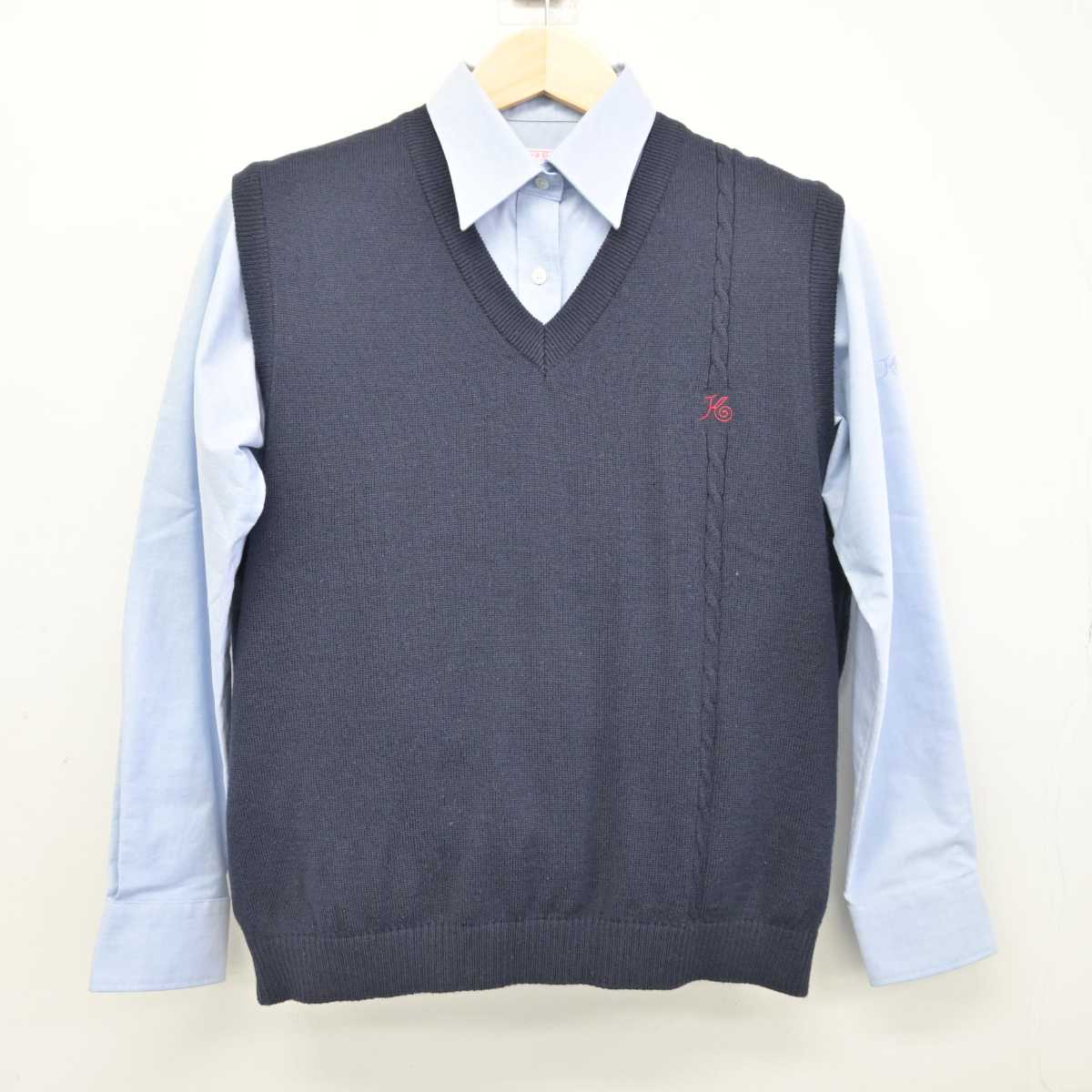 中古】埼玉県 開智高等学校 女子制服 2点 (ニットベスト・シャツ) sf054522 | 中古制服通販パレイド