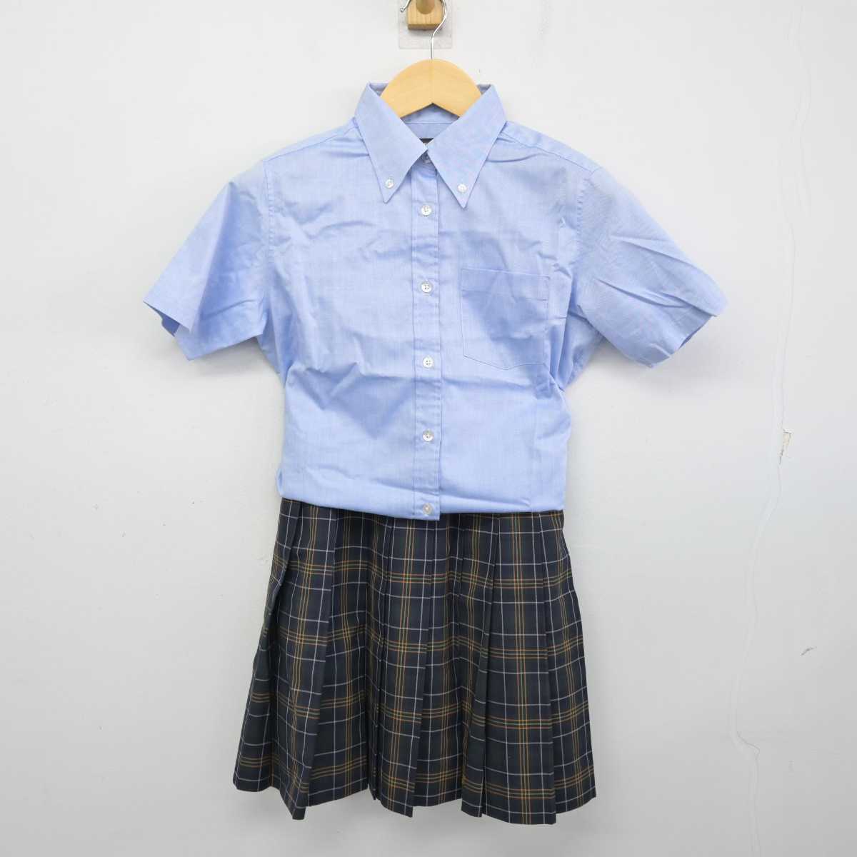 【中古】兵庫県 園田学園高等学校 女子制服 3点 (シャツ・スカート) sf054548