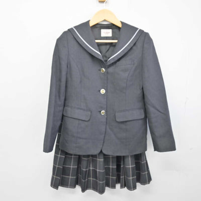 【中古】東京都 葛飾総合高等学校 女子制服 3点 (ブレザー・スカート・スカート) sf054555