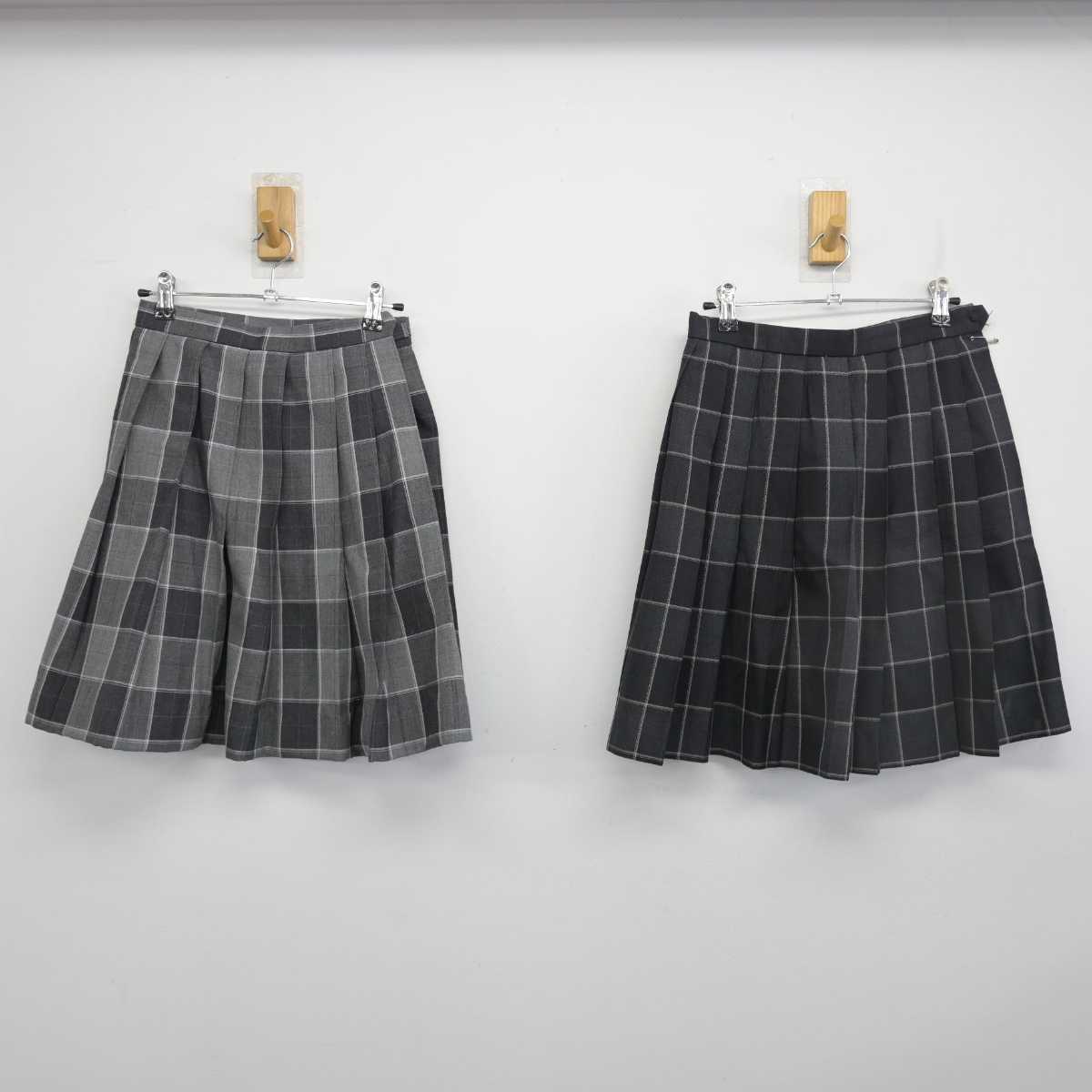 【中古】東京都 葛飾総合高等学校 女子制服 3点 (ブレザー・スカート・スカート) sf054555