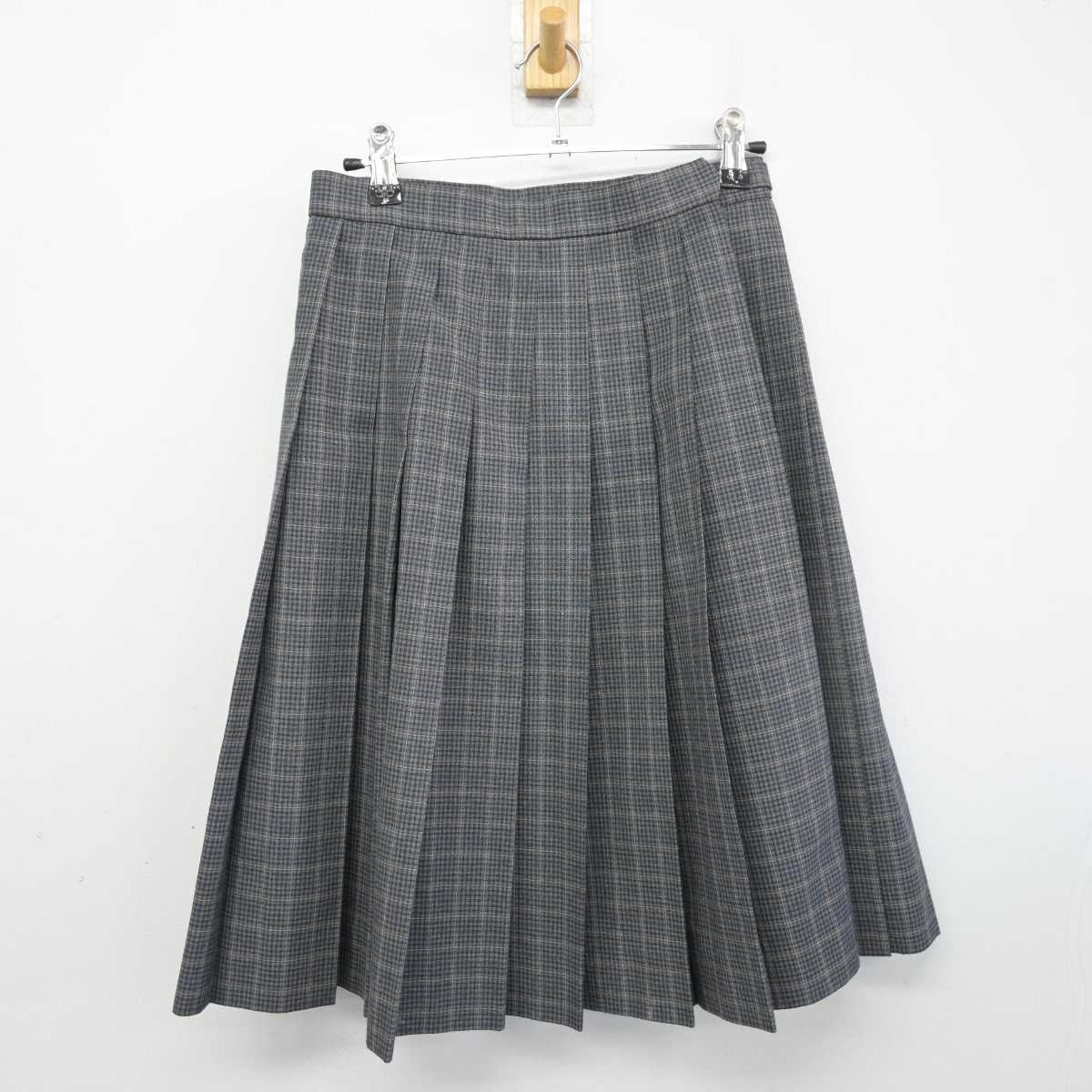 【中古】大阪府 美木多中学校 女子制服 3点 (シャツ・スカート) sf054565