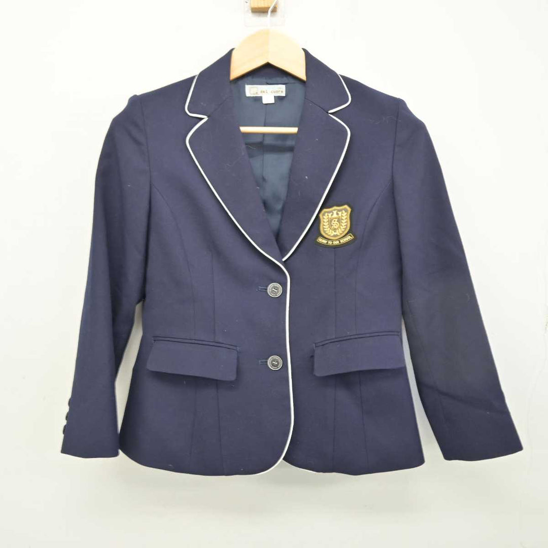 中古】広島県 山陽女学園高等部 女子制服 4点 (ブレザー・シャツ・スカート) sf054568 | 中古制服通販パレイド