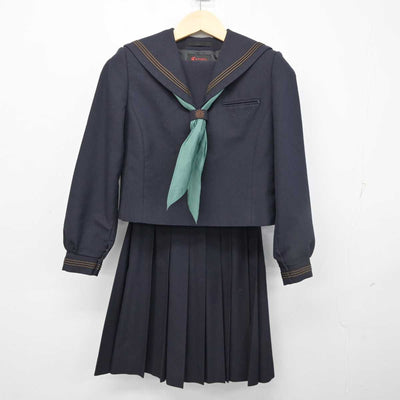 【中古】東京都 大森第四中学校 女子制服 3点 (セーラー服・スカート) sf054582