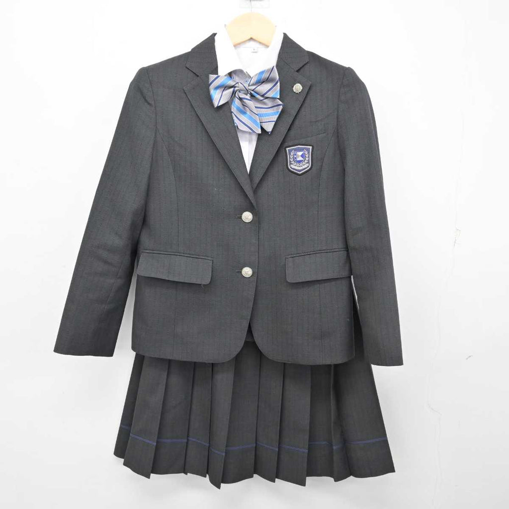 中古】東京都 江北高等学校 女子制服 4点 (ブレザー・シャツ・スカート 