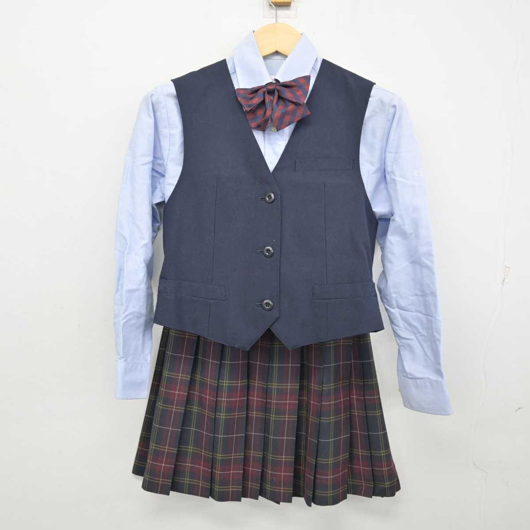 【中古】千葉県 東京学館船橋高等学校 女子制服 5点 (ブレザー・ベスト・シャツ・スカート) sf054613 | 中古制服通販パレイド