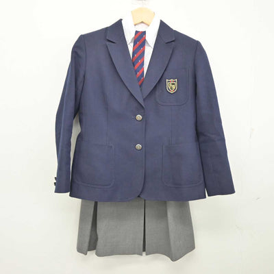 【中古】神奈川県 相洋高等学校 女子制服 5点 (ブレザー・ベスト・シャツ・スカート) sf054615