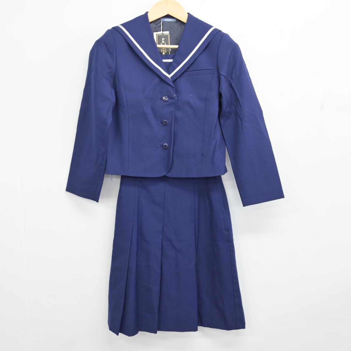 【中古】秋田県 秋田高等学校 女子制服 2点 (セーラー服・スカート) sf054647