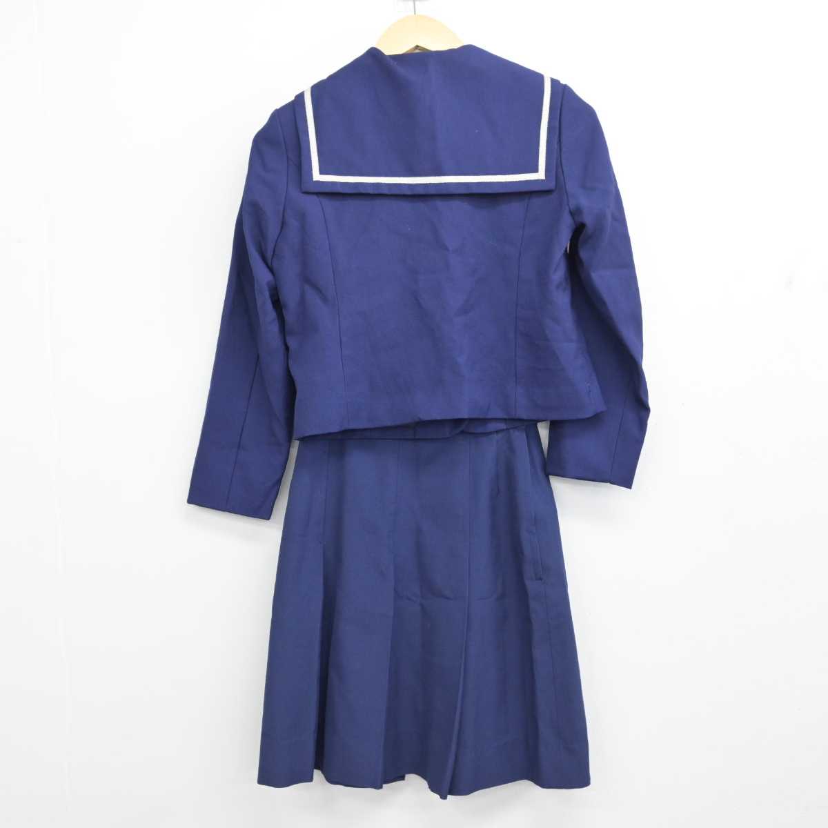 【中古】秋田県 秋田高等学校 女子制服 2点 (セーラー服・スカート) sf054649