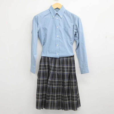 【中古】徳島県 城東高等学校 女子制服 3点 (シャツ・スカート) sf054654