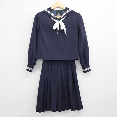 【中古】東京都 実践女子学園高等学校 女子制服 4点 (セーラー服・スカート) sf054659