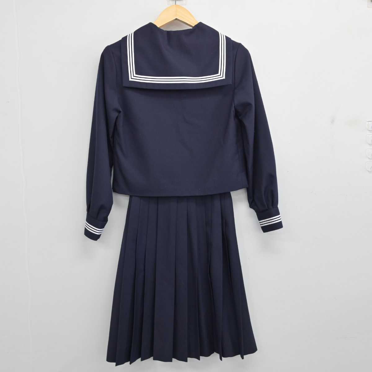 【中古】東京都 実践女子学園高等学校 女子制服 4点 (セーラー服・スカート) sf054659