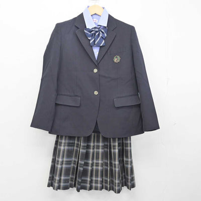 【中古】大阪府 浪速高等学校・中学校 女子制服 4点 (ブレザー・シャツ・スカート) sf054675