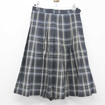 【中古】大阪府 浪速高等学校・中学校 女子制服 3点 (ニットベスト・シャツ・スカート) sf054676