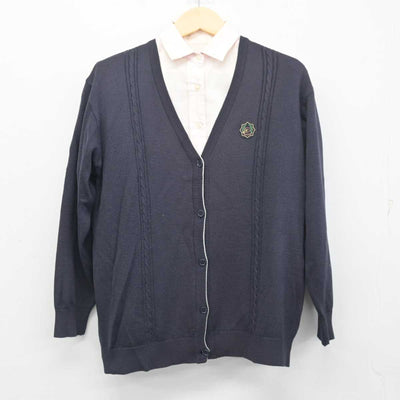 【中古】大阪府 浪速高等学校・中学校 女子制服 2点 (ニット・シャツ) sf054677