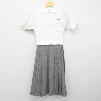 【中古】埼玉県 小谷場中学校 女子制服 2点 (シャツ・スカート) sf054683