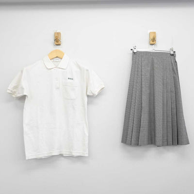 【中古】埼玉県 小谷場中学校 女子制服 2点 (シャツ・スカート) sf054683