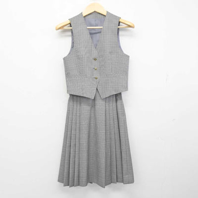 【中古】埼玉県 小谷場中学校 女子制服 2点 (ベスト・スカート) sf054684