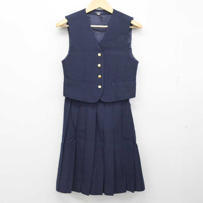 【中古】埼玉県 越谷南高等学校 女子制服 4点 (ブレザー・ベスト・スカート) sf054695